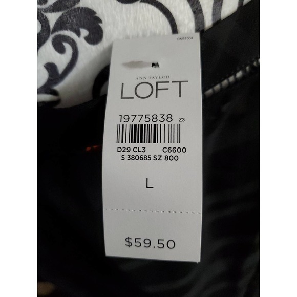 NWT Ann Taylor LOFT black sheer blouse - Picture 4 of 6